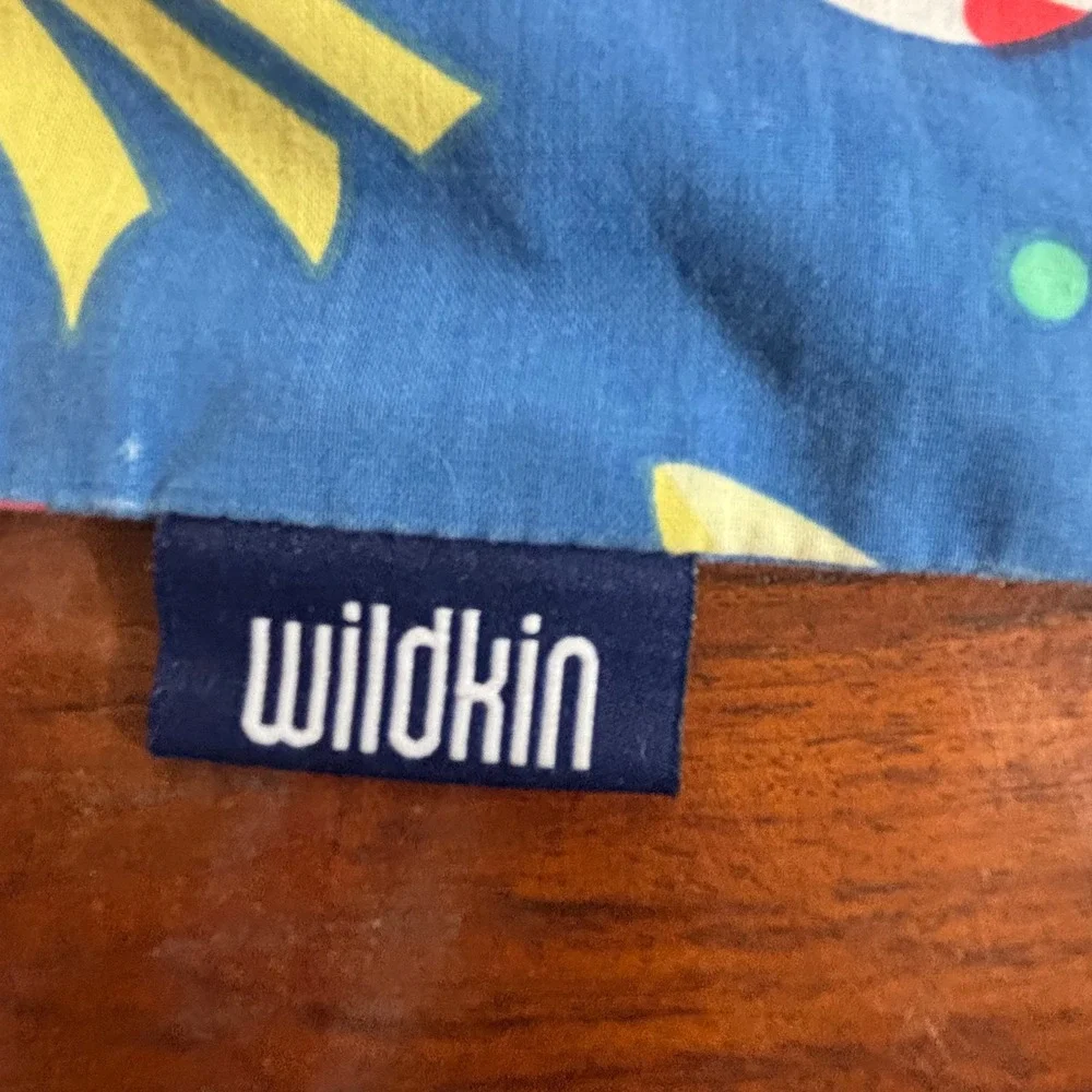 Wildkin Olive Kids Space‎ Rocket UFO Planets Blue Nap Pillowcase Envelope